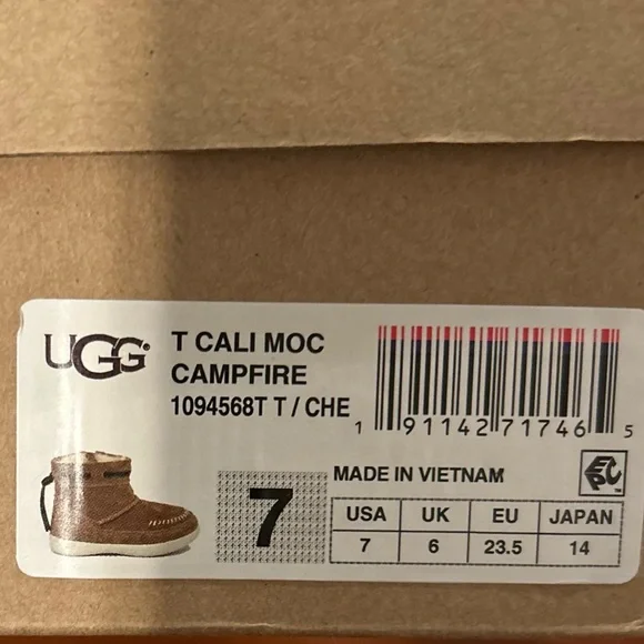 UGG Toddler Cali Moc (Sz 7) - Picture 2 of 6